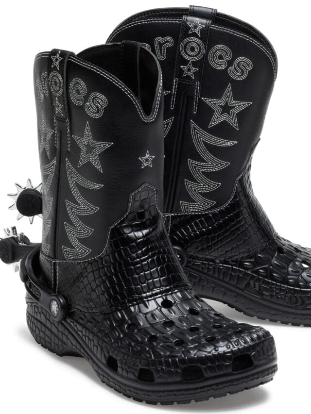 crocs cowboy boots