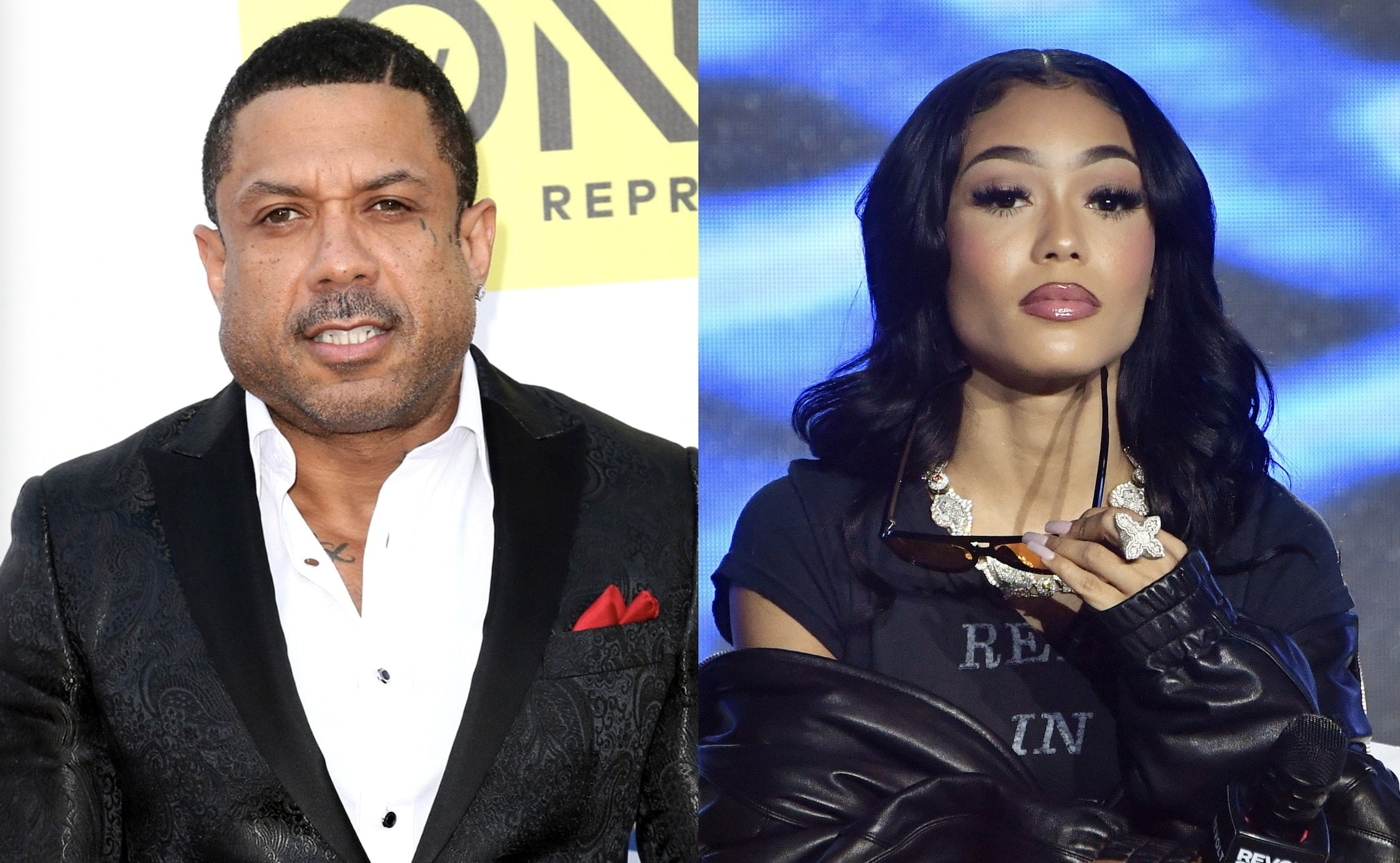 Benzino shuts down Coi Leray's wild stories of car living and drug dealing 1 BenzinoCoiLerayAngieMartinez