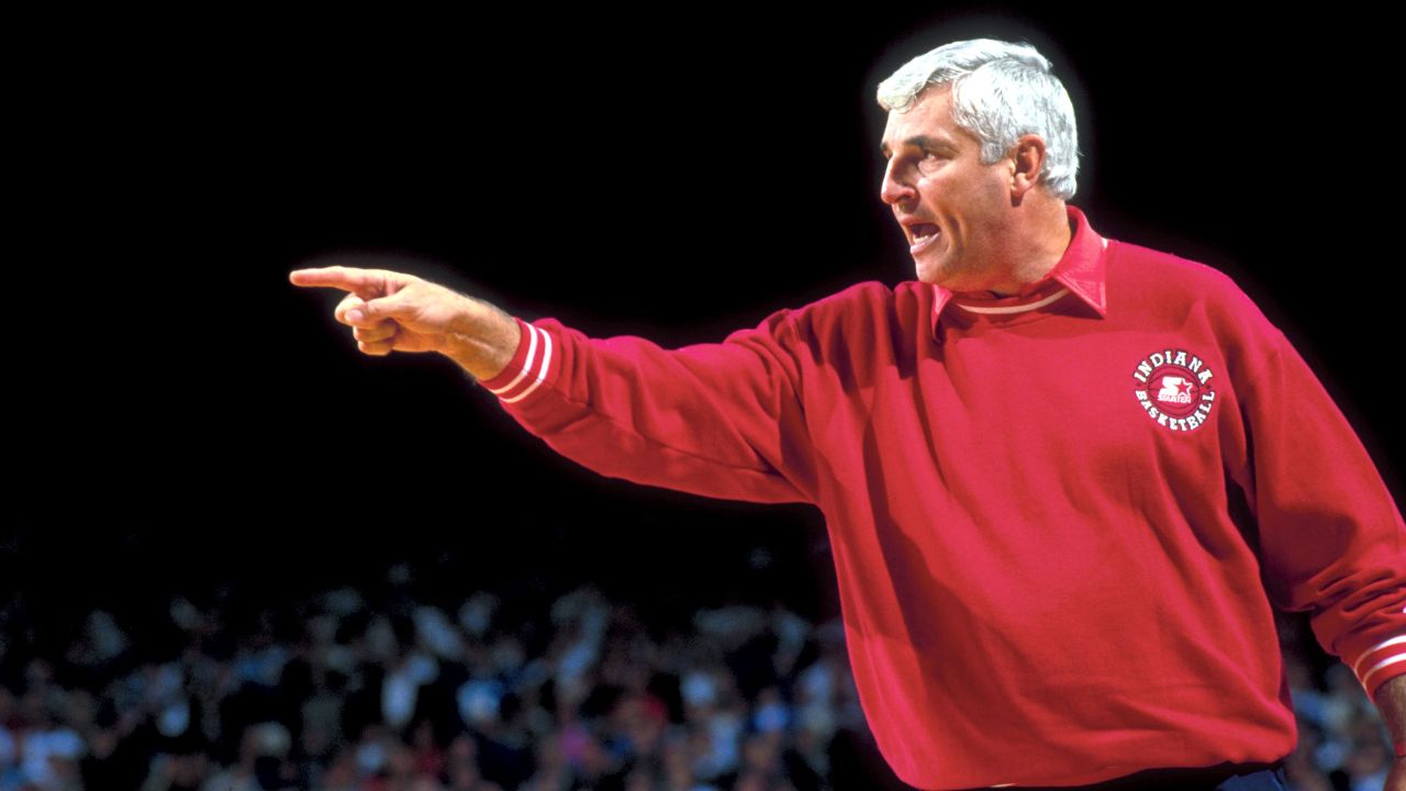 Bobby Knight, coach of the 1984 U.S. Olympic men's basketball team, dies at 83. 1 gettyimages-1227710798