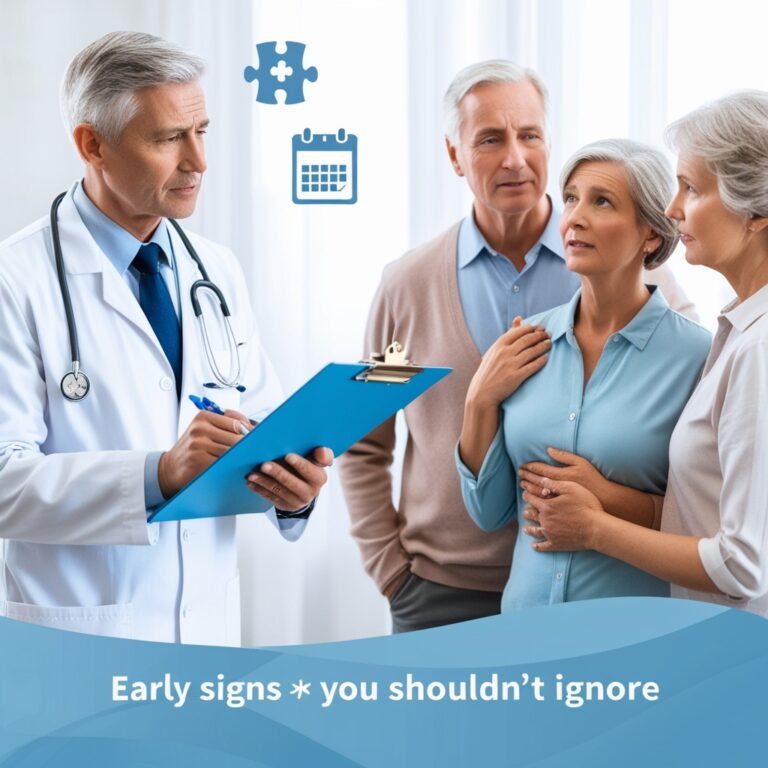 Early Dementia symptoms illustration